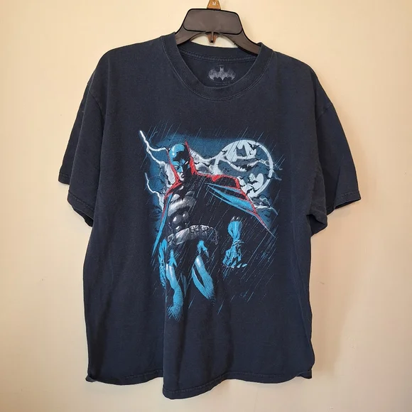 Dark Blue Batman Graphic T-Shirt - Picture 1 of 4